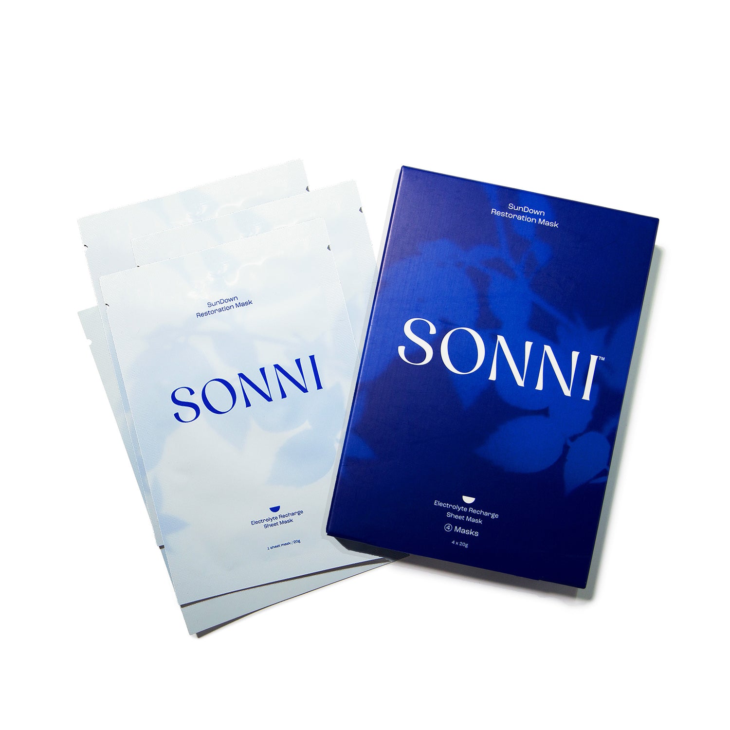 SunDown Restoration Electrolyte Sheet Mask (Pack of 4)